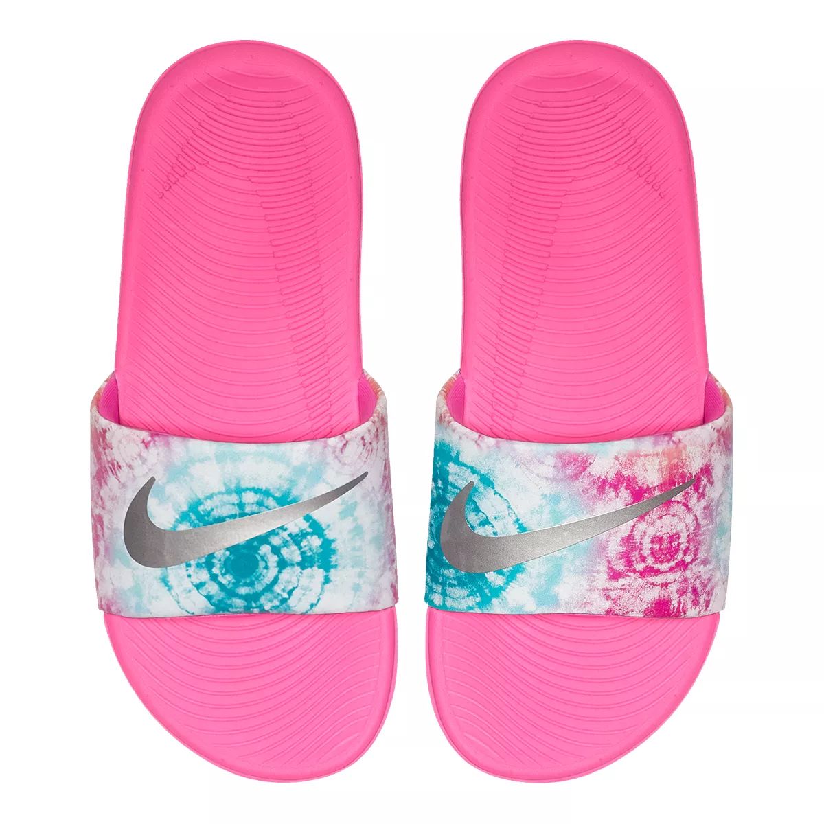 Nike Girls' Grade/Pre-School Kawa Slide Gel Tie Dye Sandals