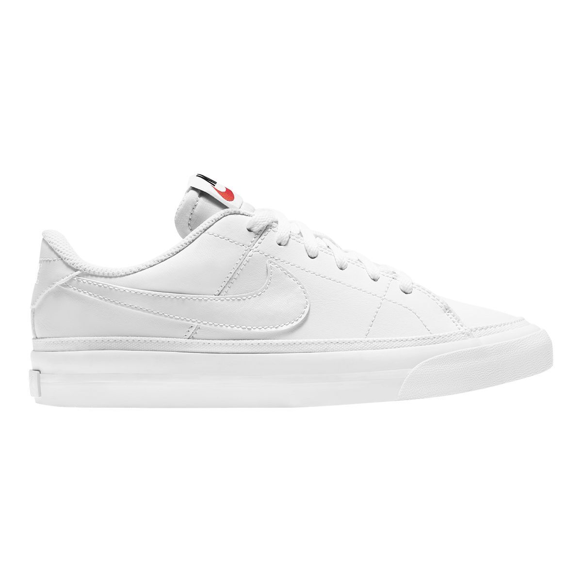 Nike Kids' Grade School Court Legacy Shoes, Girls, Tennis, Sneakers, Leather, Cushioned