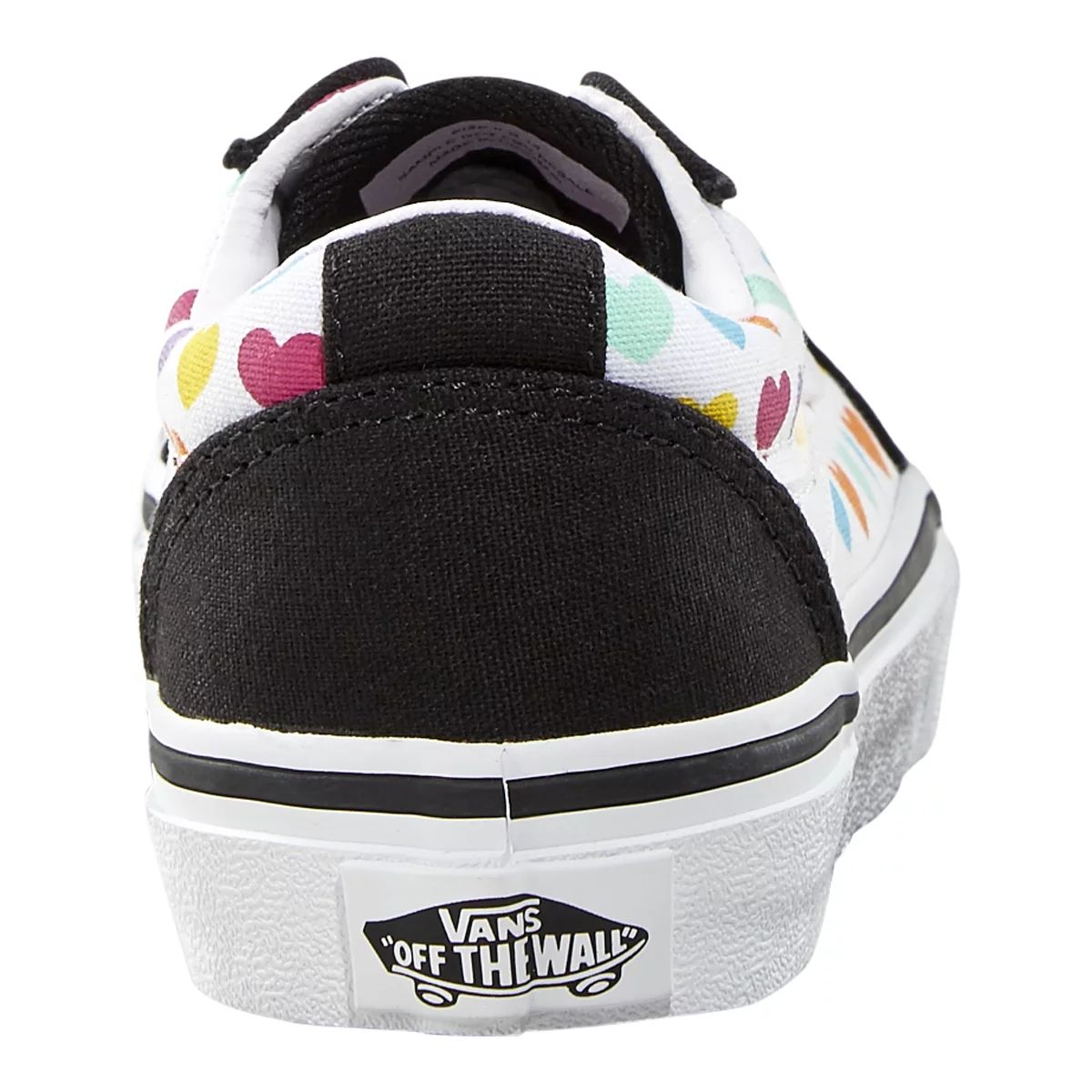 Vans Kids' Pre-School/Grade School Ward Mulitcolor Hearts Shoes, Girls, Low Top