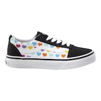 Vans Kids' Pre-School/Grade School Ward Mulitcolor Hearts Shoes, Girls, Low Top Side_Right