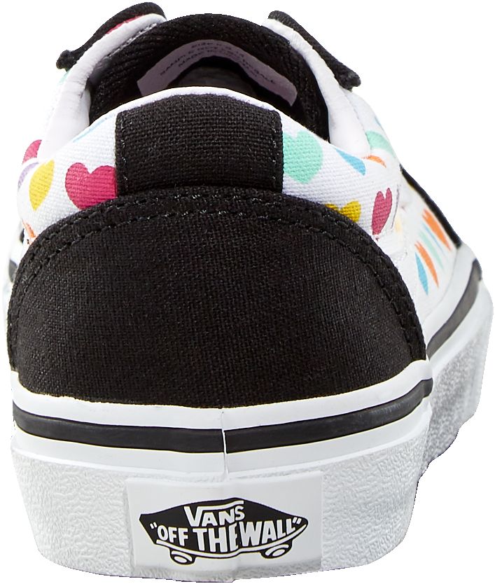 Vans Kids' Pre-School/Grade School Ward Mulitcolor Hearts Shoes, Girls, Low Top