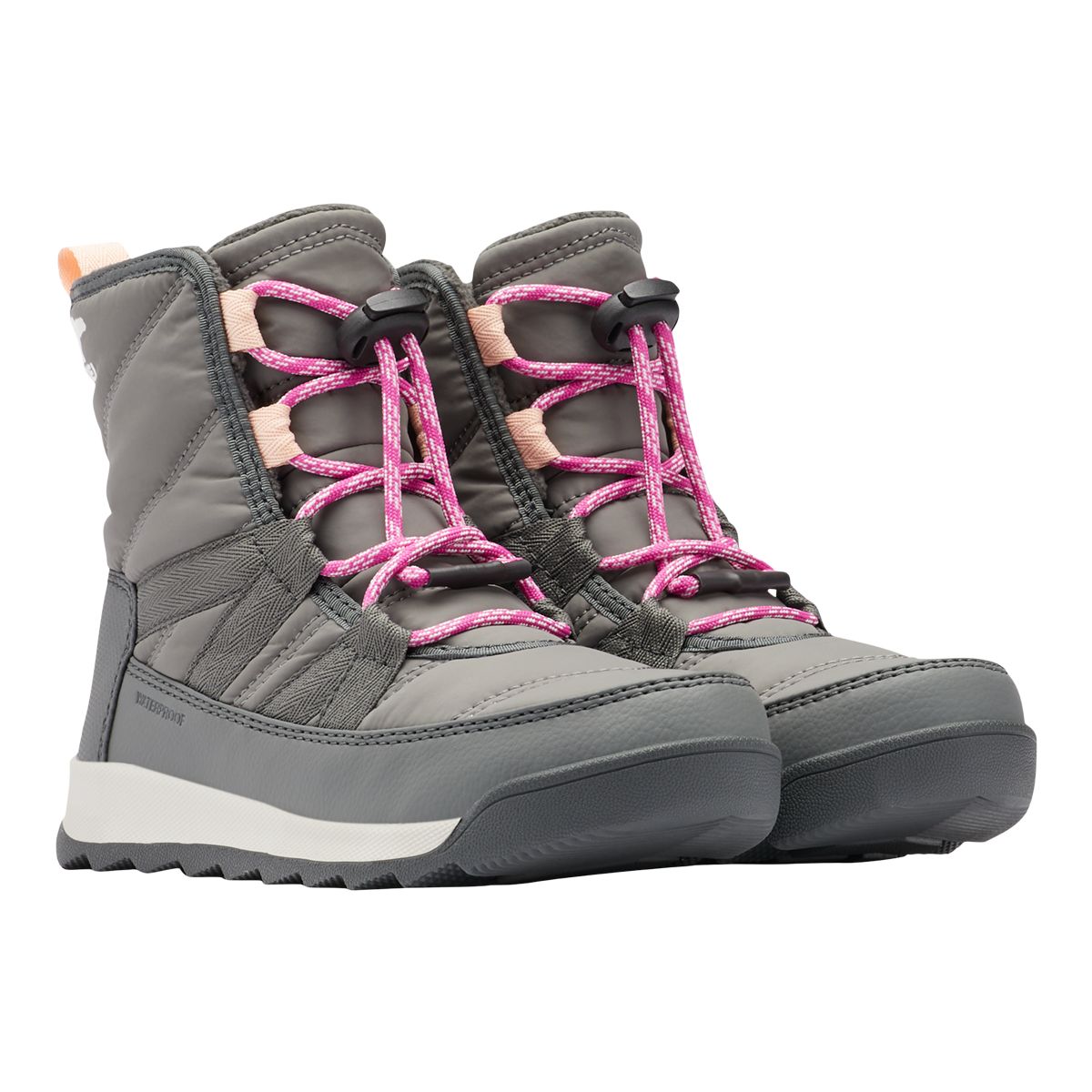 Sorel Kids' Grade School Whitney II Short Lace Winter Boots, Girls', Waterproof, Fleece