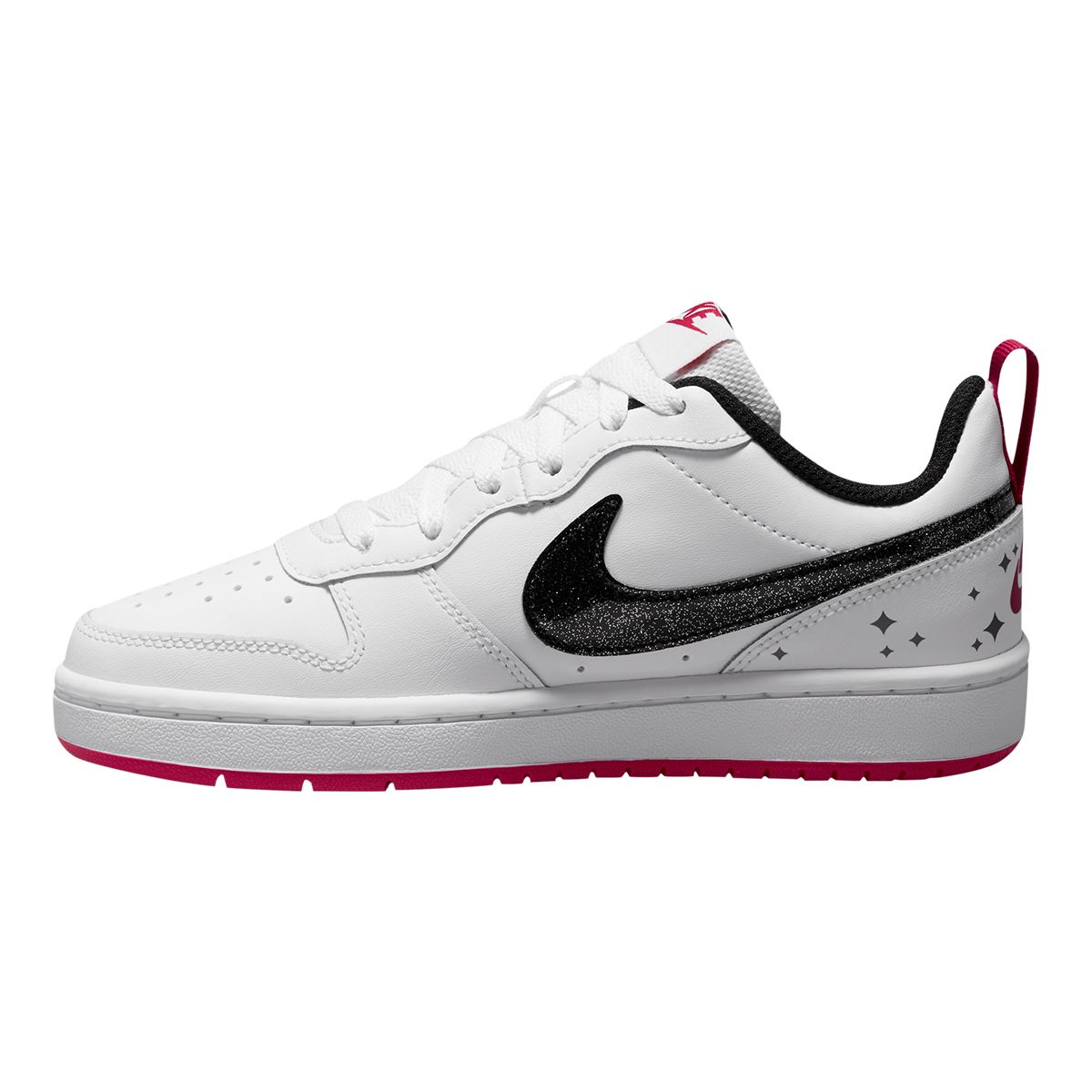 Nike Kids' Grade School Court Borough 2 SE Shoes, Girls, Low Top, Basketball, Leather