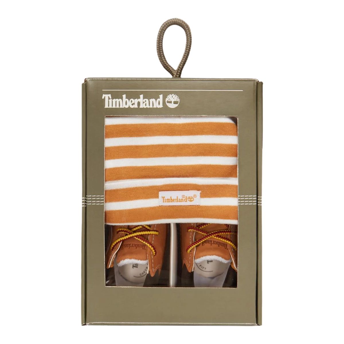 Timberland Kids' Baby Crib Bootie Shoes with Hat Set, Winter