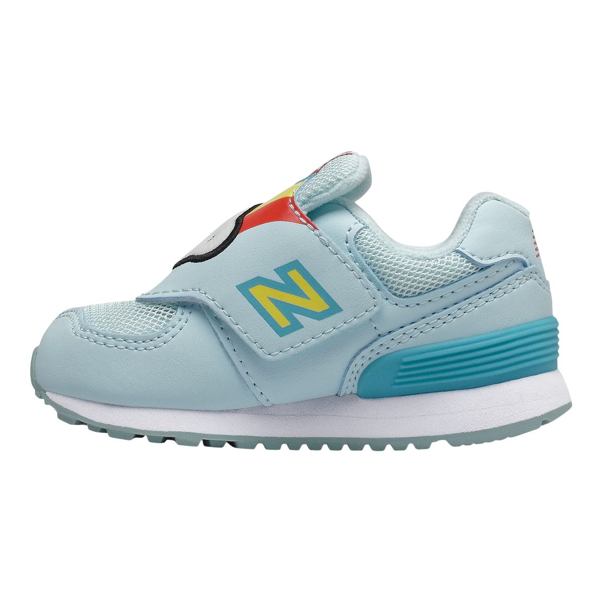 New Balance Kids' Toddler 574 Day/Night Shoes, Running, Velcro, Suede, Lightweight