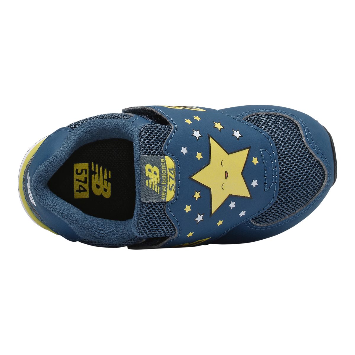 New Balance Kids' Toddler 574 Day/Night Shoes, Running, Velcro, Suede, Lightweight