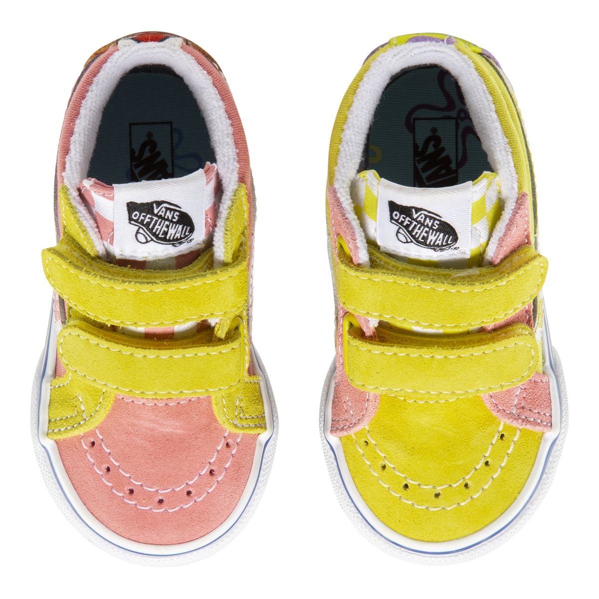 Vans x SpongeBob Kids' Toddler Best Friends SK8-Mid Skate Shoes