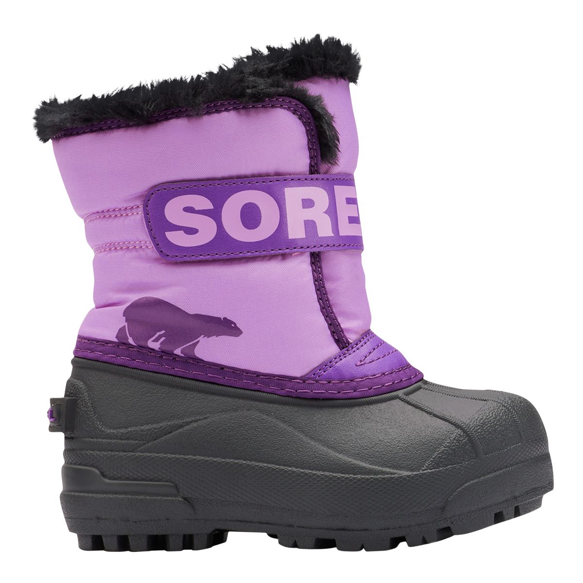 Sorel Kids' Toddler Snow Commander Winter Boots  Girls' Waterproof Velcro