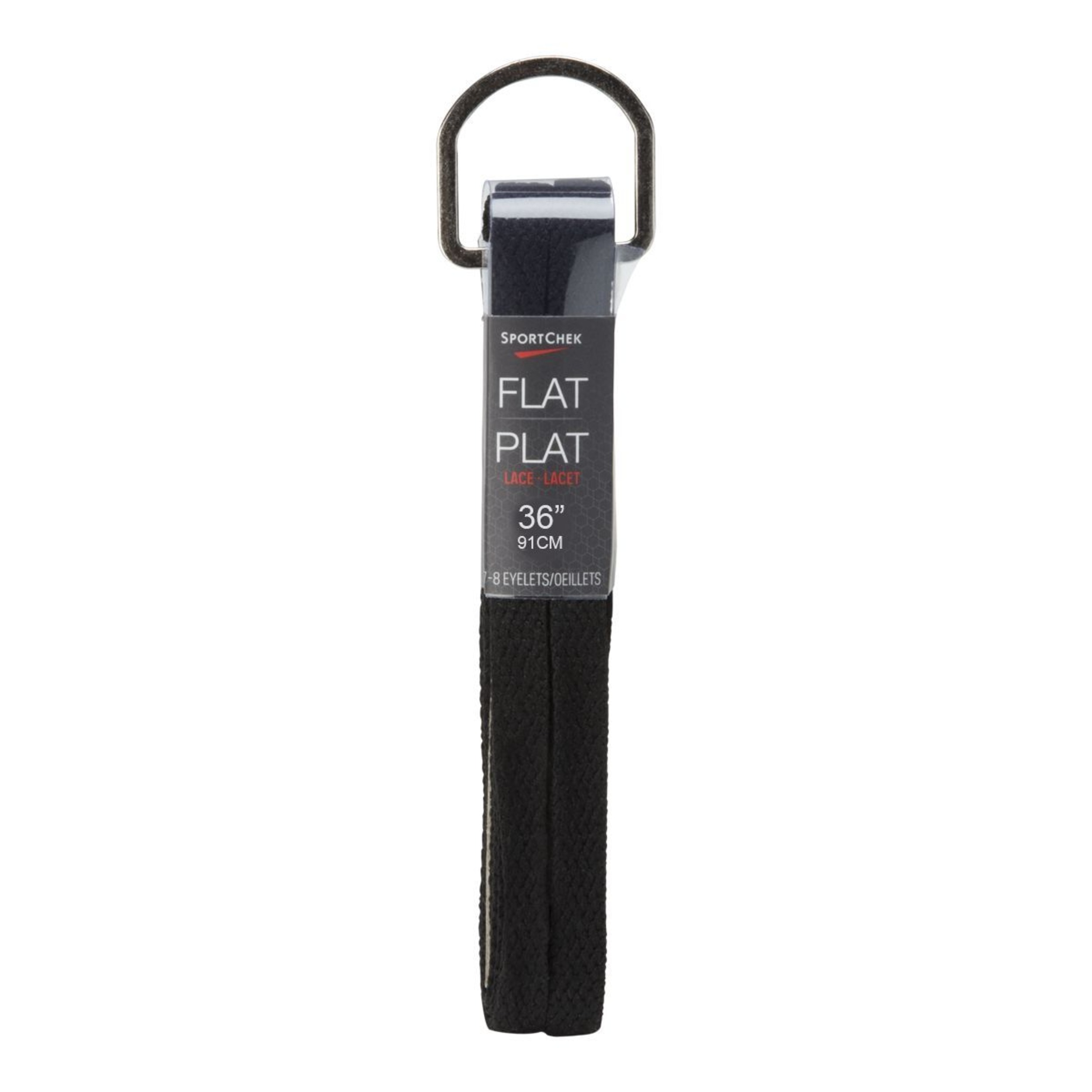 Sport Chek D-Ring Flat Shoe Laces, 36 Inch Front_Flat
